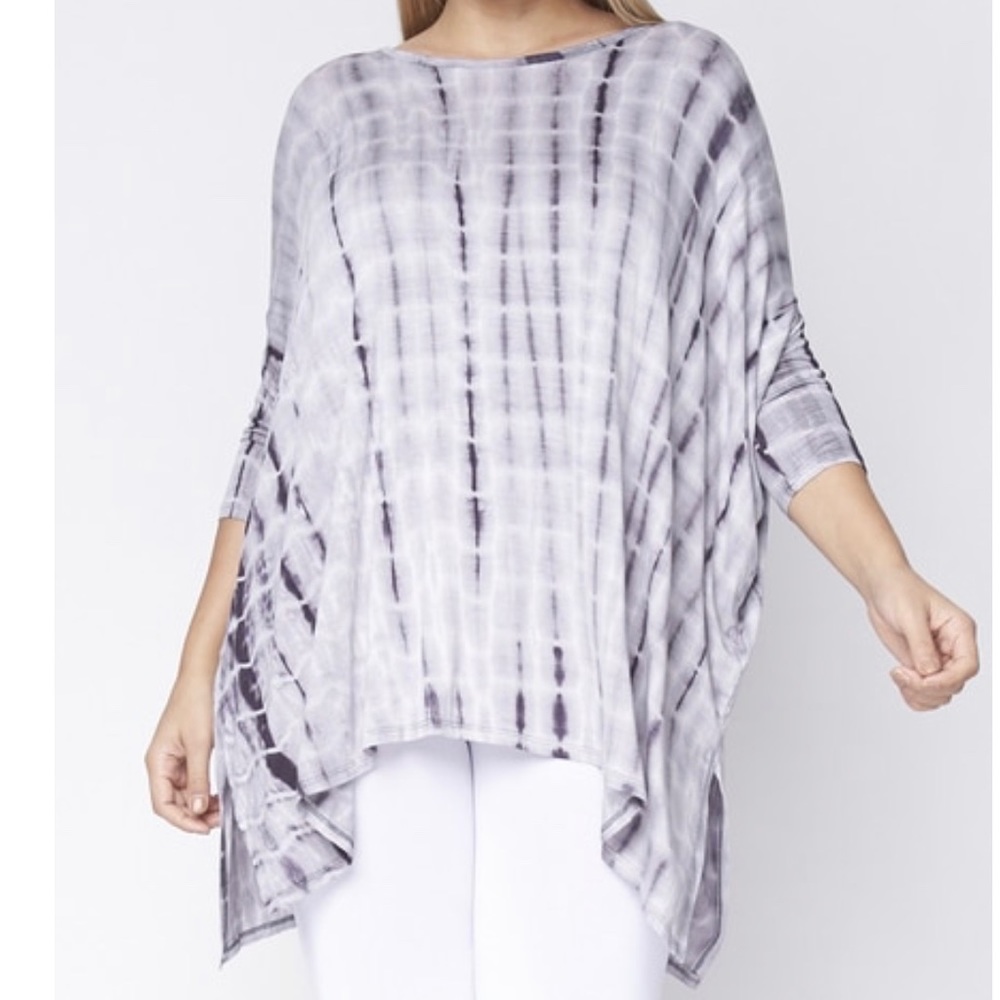 PLUS SIZE- Reagan- tie dye dolman sleeve top